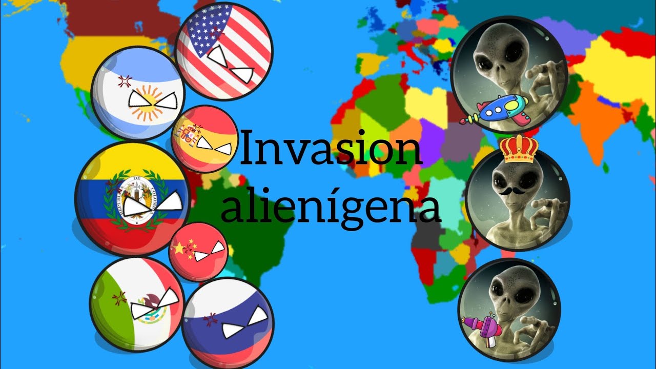 “la invasión alienígena” (serie completa) #countryballs !!!