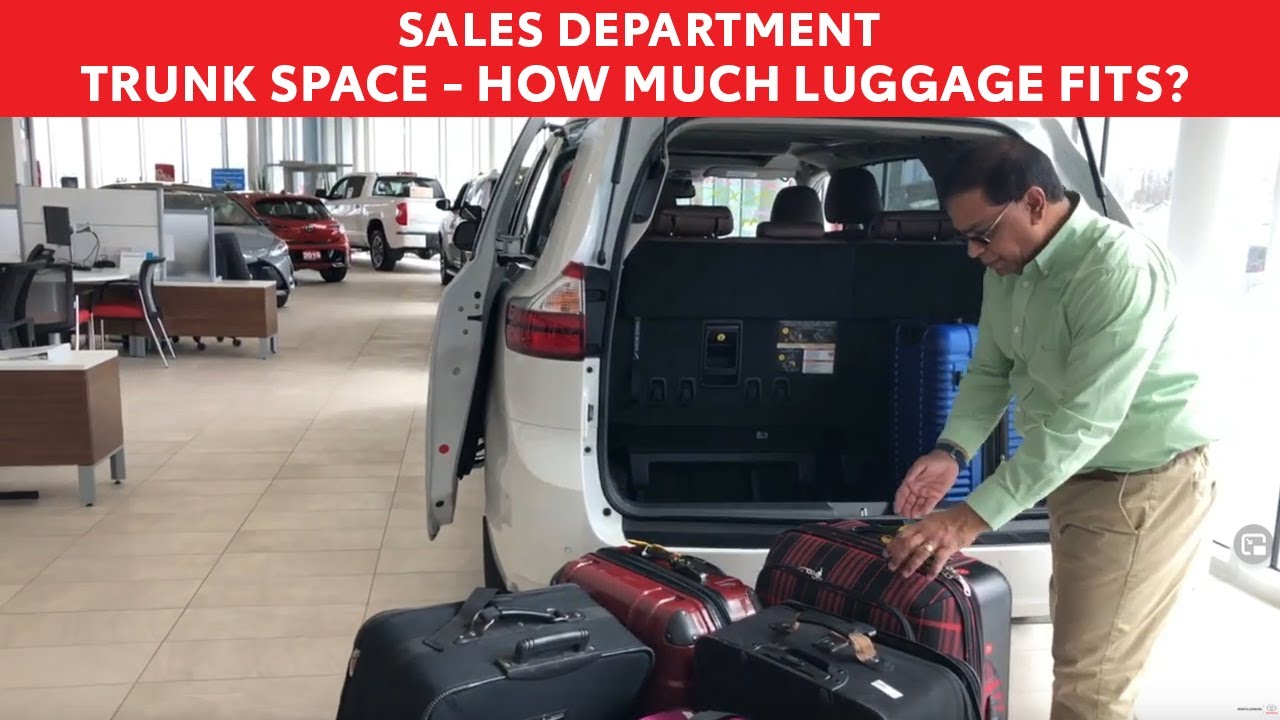 Toyota Trunk Space - How much luggage can you fit into the trunk of a Toyota? 2021 Toyota Models