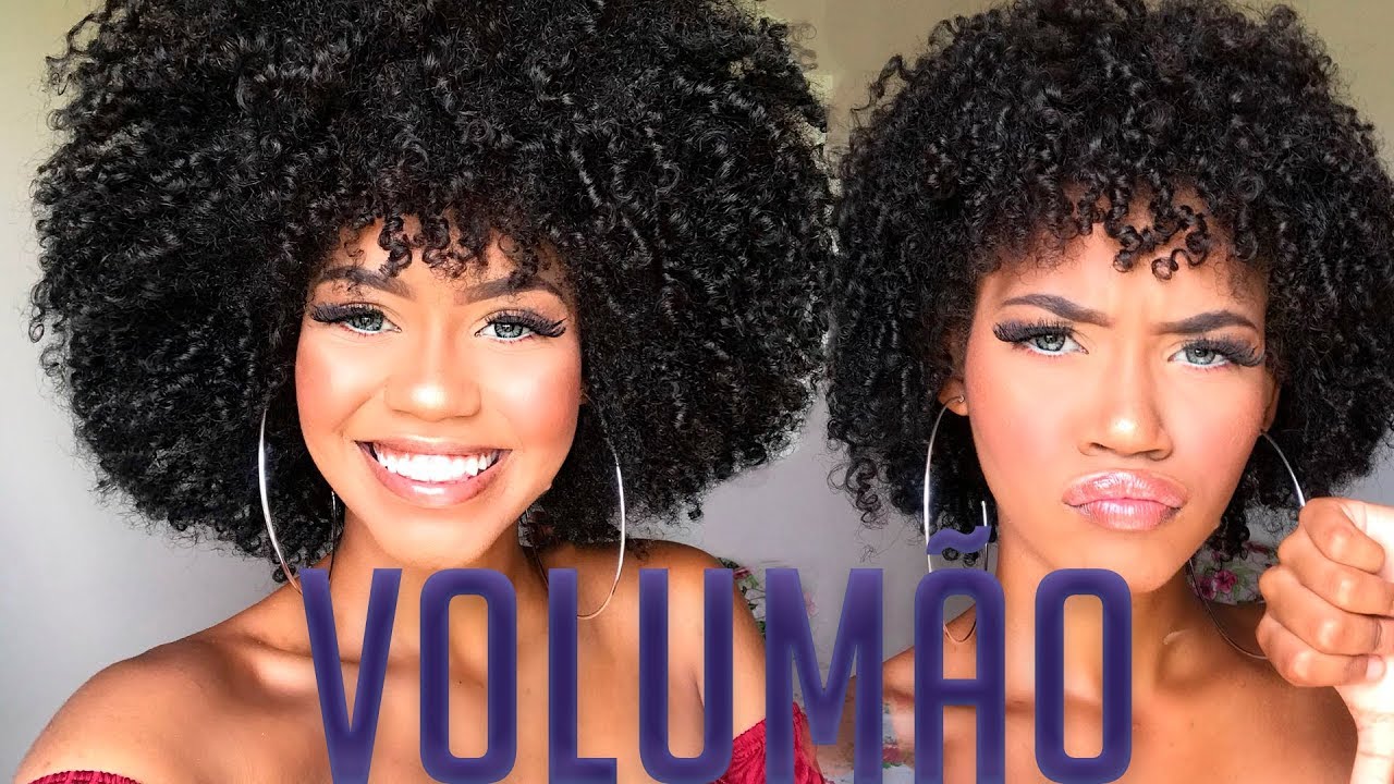 Ativando o VOLUMÃO no cabelo crespo