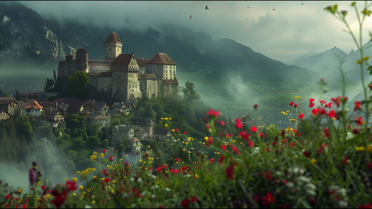 Exploring Vaduz, Liechtenstein: Castles, Flowers, and Hidden Treasures | Walk Tour 4k