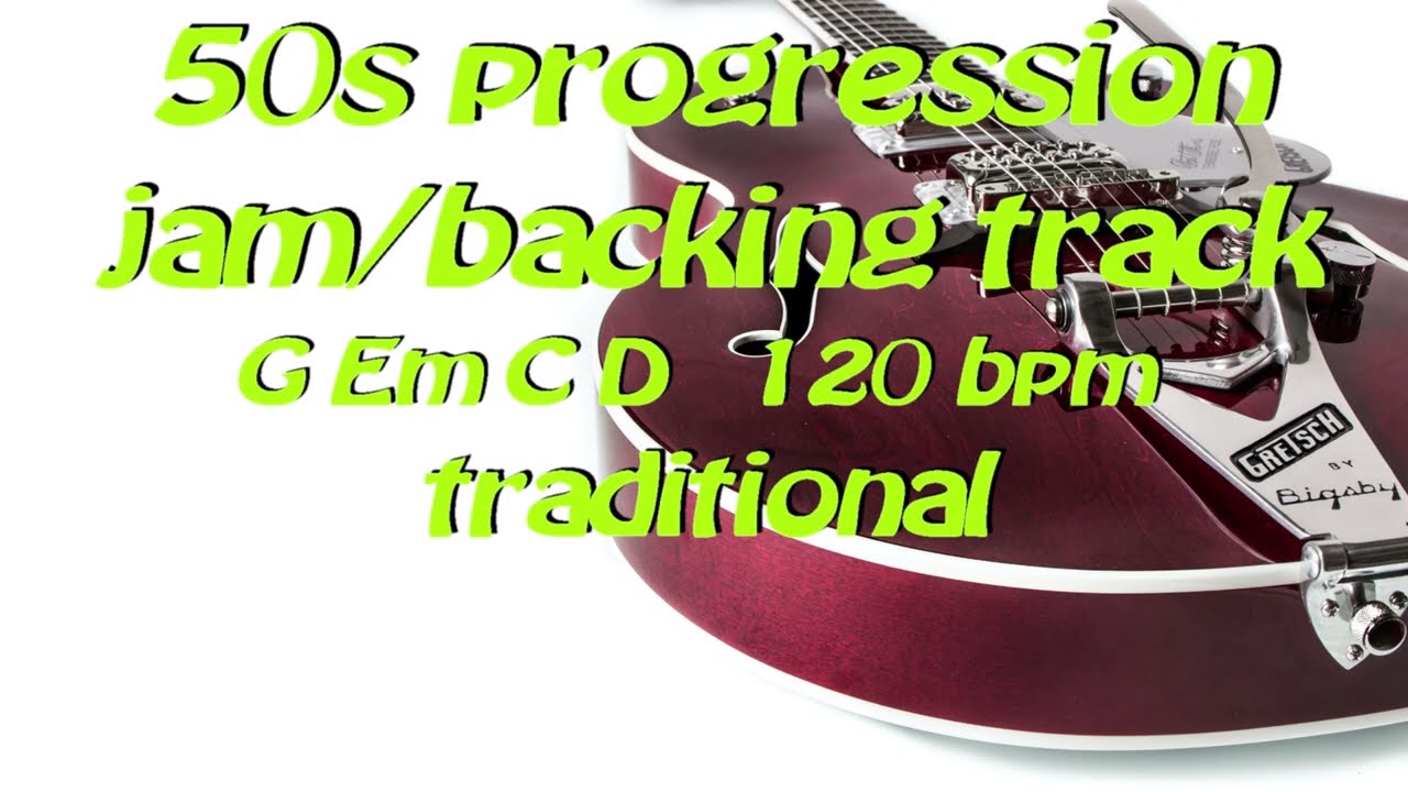 🛤️50s progression jam/backing track - G Em C D - 120 bpm
