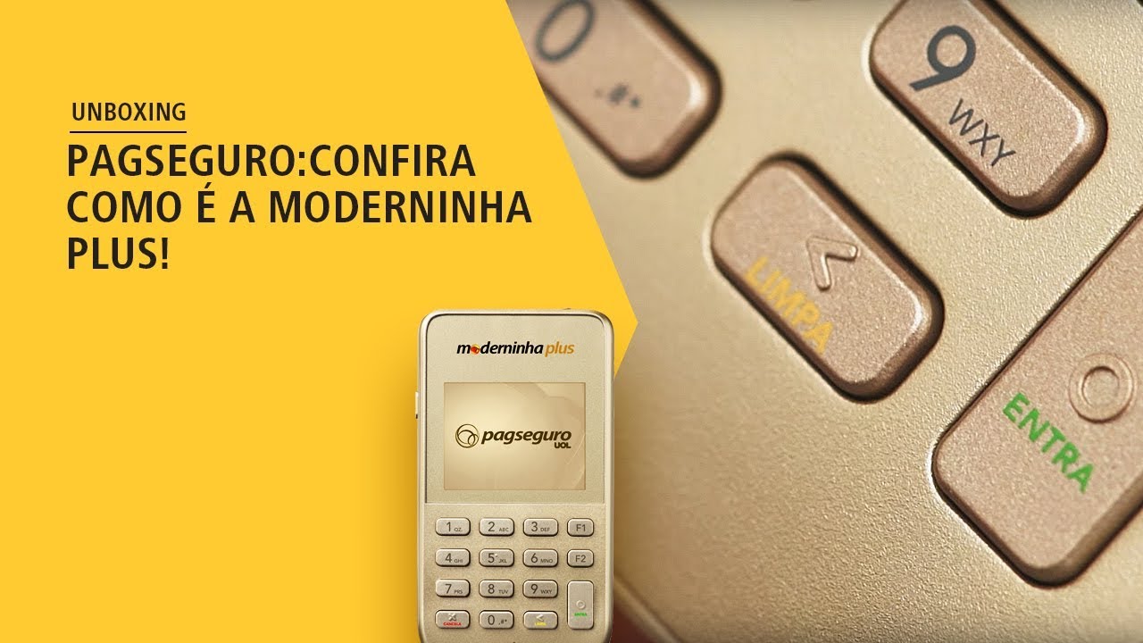 UNBOXING PagSeguro: confira como é a Moderninha Plus!