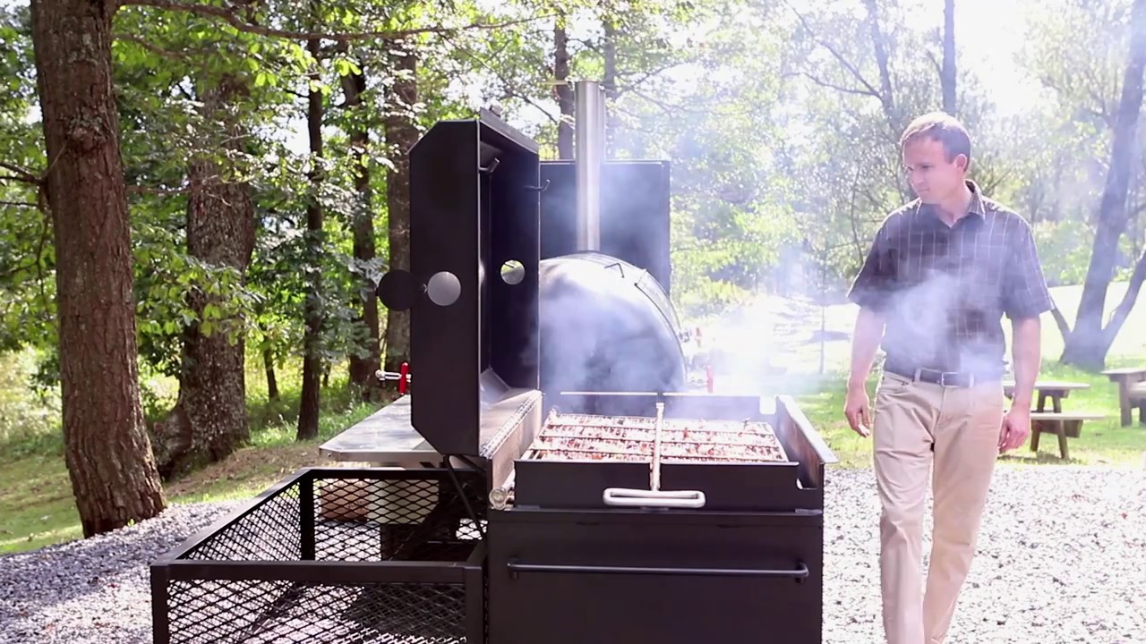 Ribs, Sausage, and Chicken on a Meadow Creek TS250 Smoker Trailer