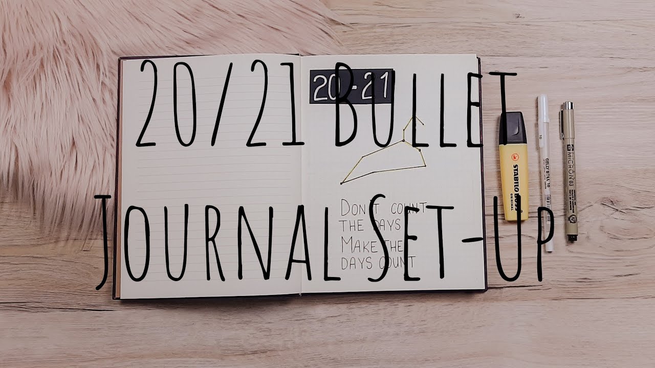2020/2021 Bullet Journal Set-Up!