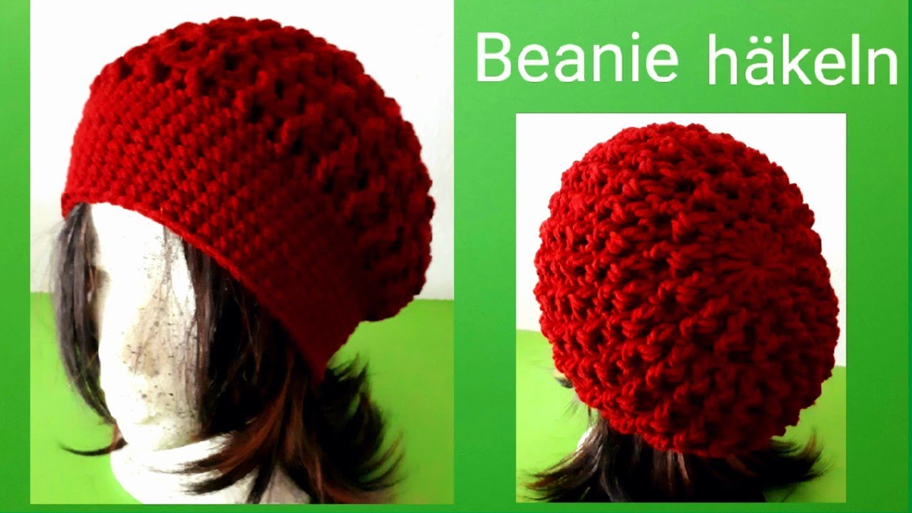 Häkelmütze, einfache Beanie häkeln