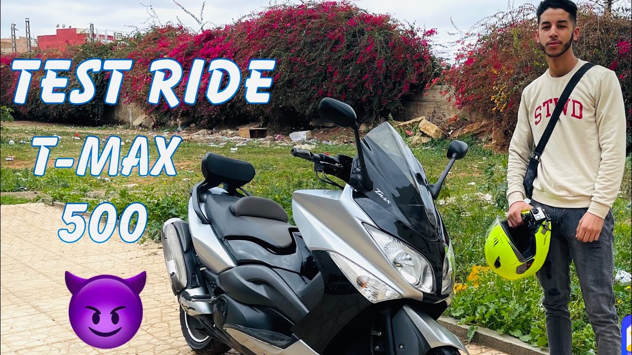Test ride ❤️‍🔥 ❤️‍🔥T-max 500  🚀 كنت اندخل 🚨🚨فواحد خونا يا ربي السلامة🤫 جميع المعلومات