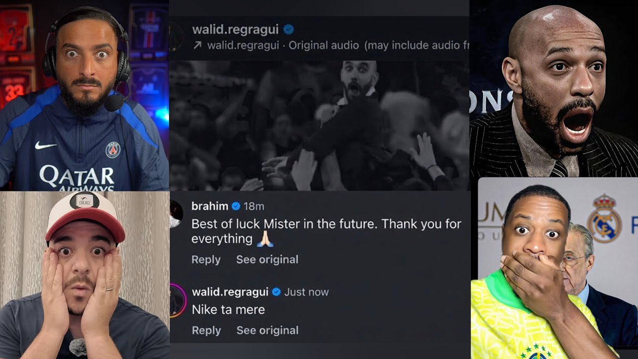  🚨REGRAGUI INSULTE BRAHIM DIAZ APRÈS SON COMMENTAIRE SOUS SON POST INSTAGRAM !