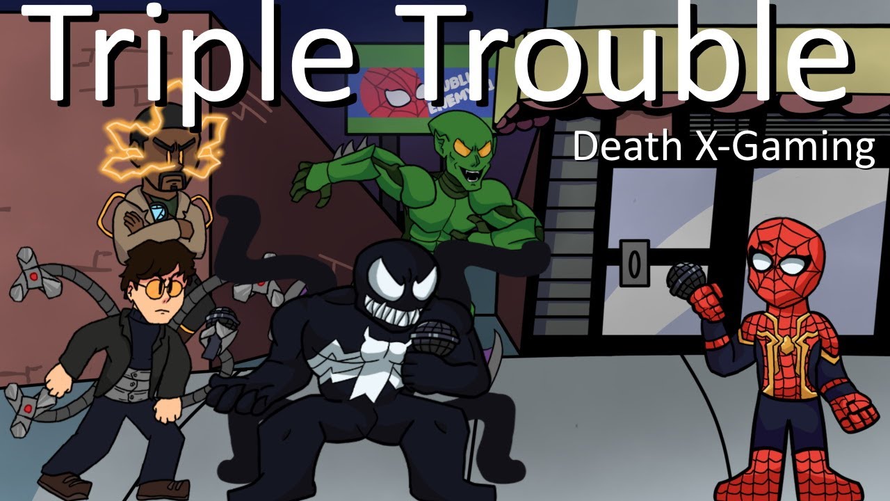 Friday Night Funkin' - Triple Villains (Triple Trouble But Spider-Man Characters Sing It) (My Cover)