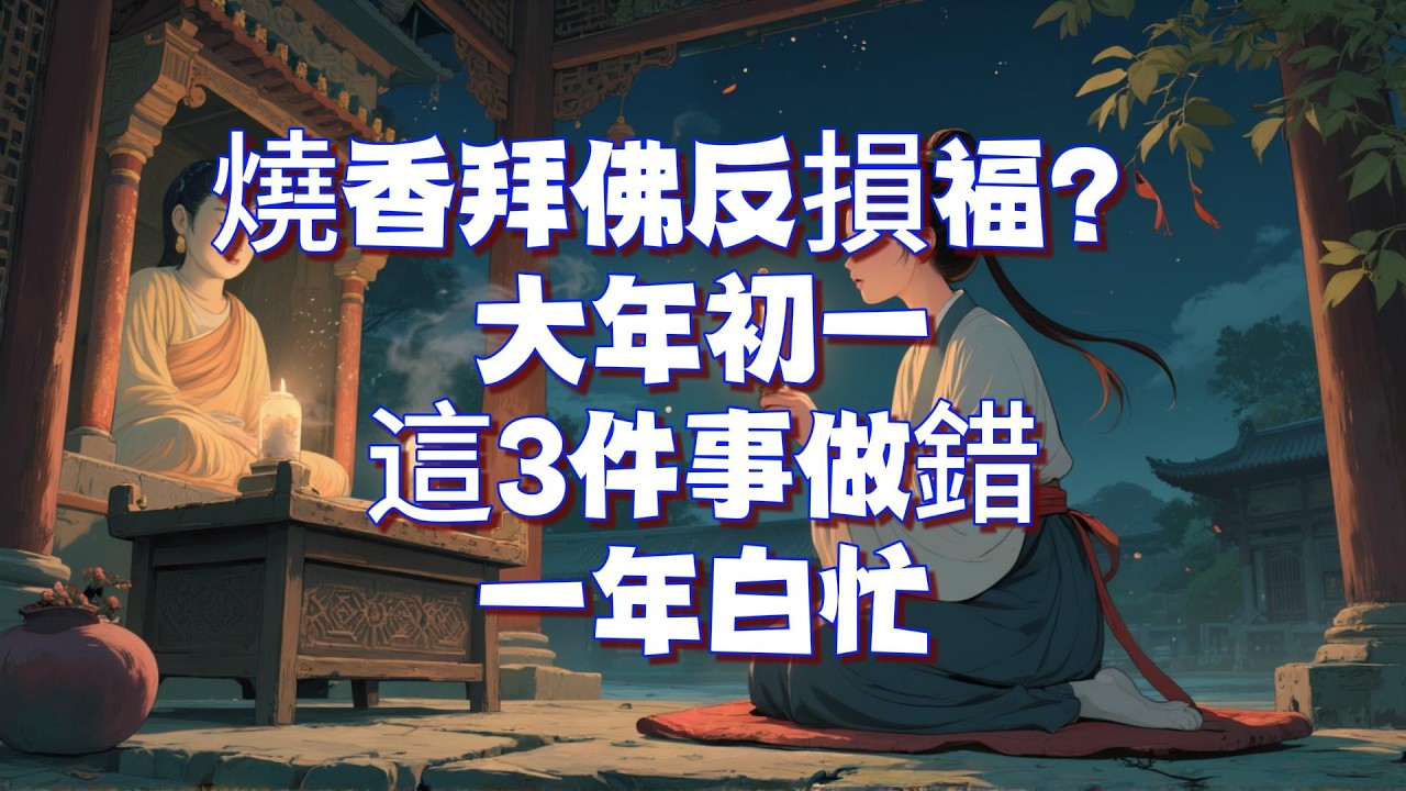 別在年初一就耗盡一年的福氣！ 年初一，種下整年福氣的“三個方法”