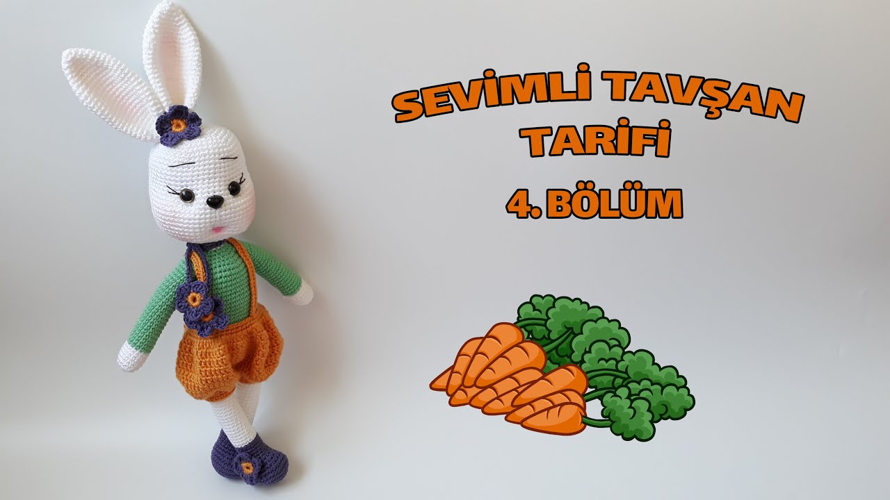 Sevimli Tavşan Tarifi 4. Bölüm - Kulak, Çiçek ve Yüz Şekillendirme Yapımı