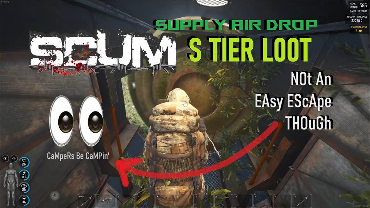 SCUM - Supply drop camper ruined my pants