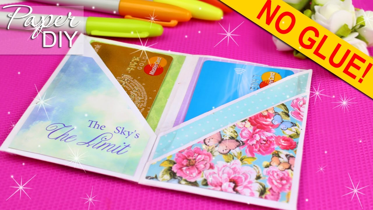 DIY ORGANIZER & CREDIT CARD HOLDER from Paper