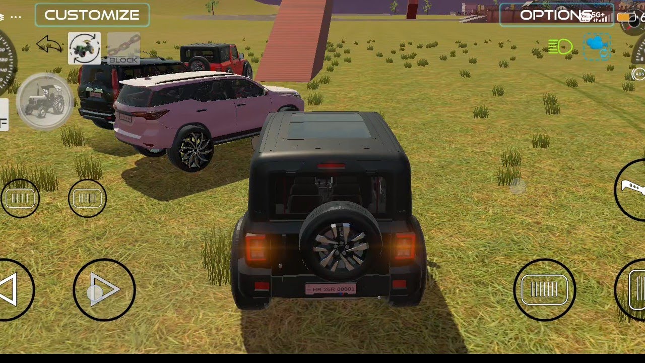 Drive Car and Unloading Stone From Dumper#scorpio #thar #bolero #carTruck in Game#4x4 #gaming