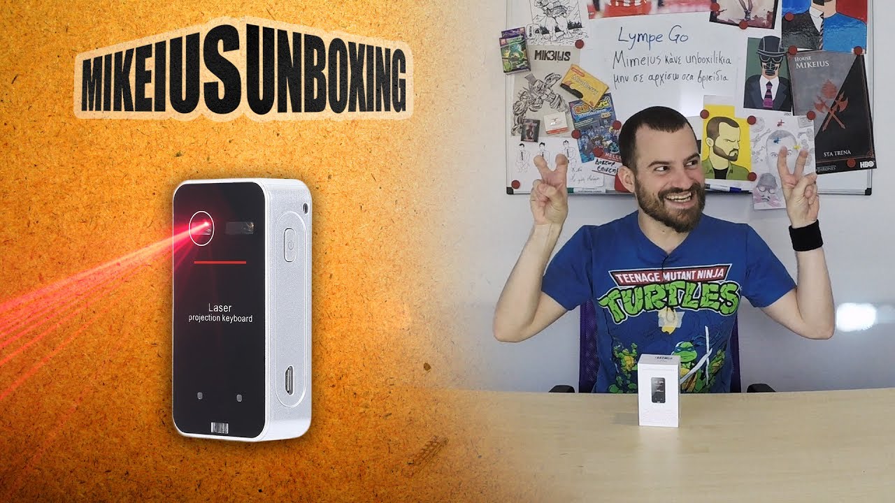 Bluetooth Laser Projection Virtual Keyboard - Mikeius Unboxing