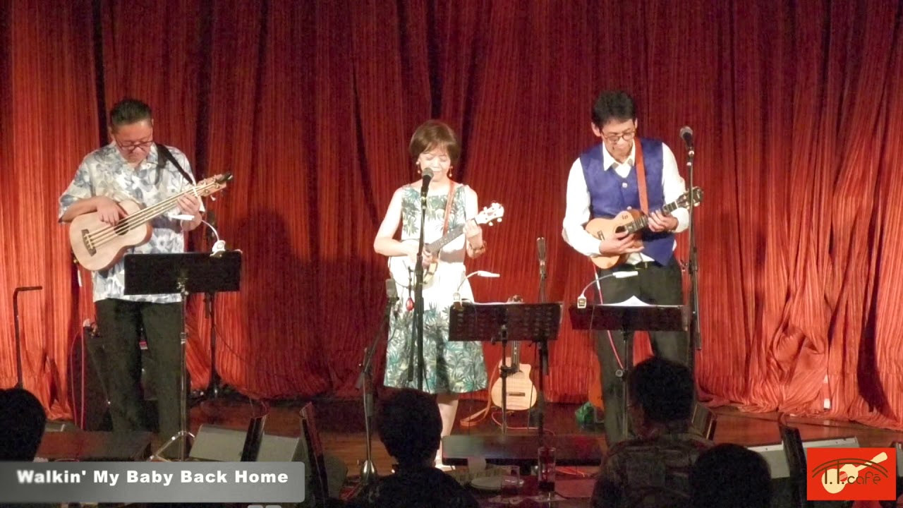 T.T.cafe Ukulele Jazz Trio Live (Walkin' My Baby Back Home) 5/12