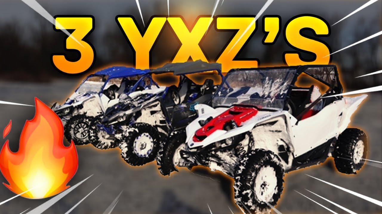 Совершенно новый Yamaha YXZ 1000r ss отлично играет в снегу толщиной в фут!!