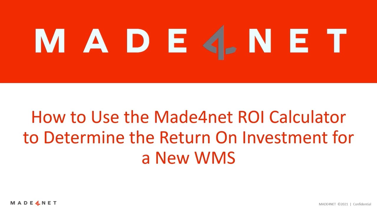 Warehouse Management System (WMS) ROI calculator tool