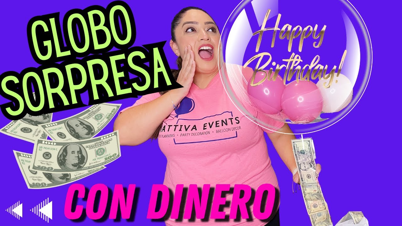 Globo Sorpresa 🎈con dinero 💲/ Money train balloon 🎈