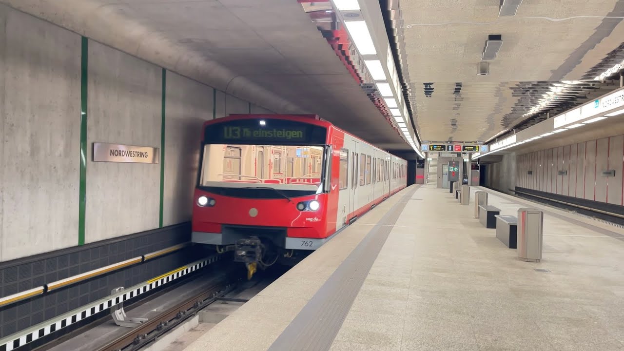 Komplettmitfahrt auf der vollautomatischen U-Bahnlinie U3 der VAG Nürnberg