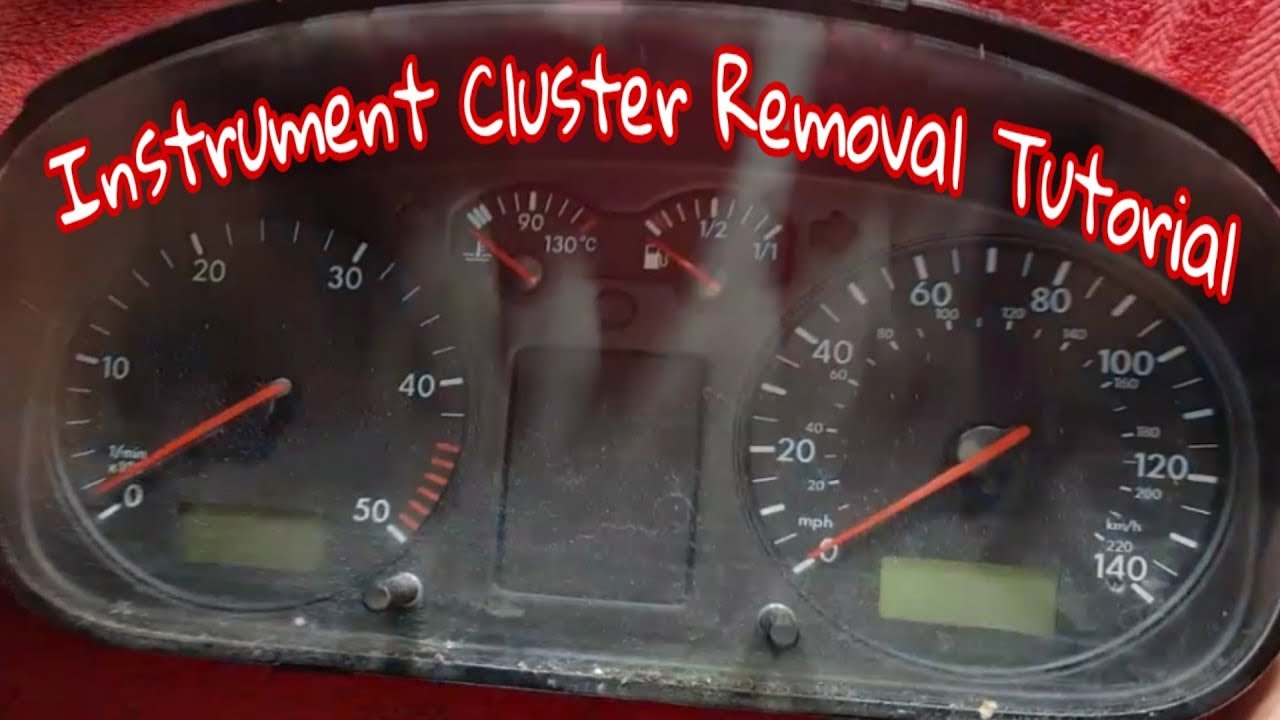 Removing an instrument cluster vw t4 transporter