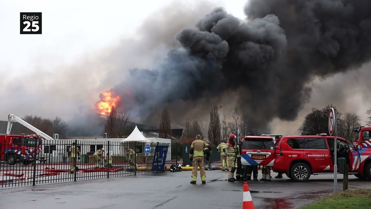 Rutten - Zeer grote brand in koel- en vriesbedrijf