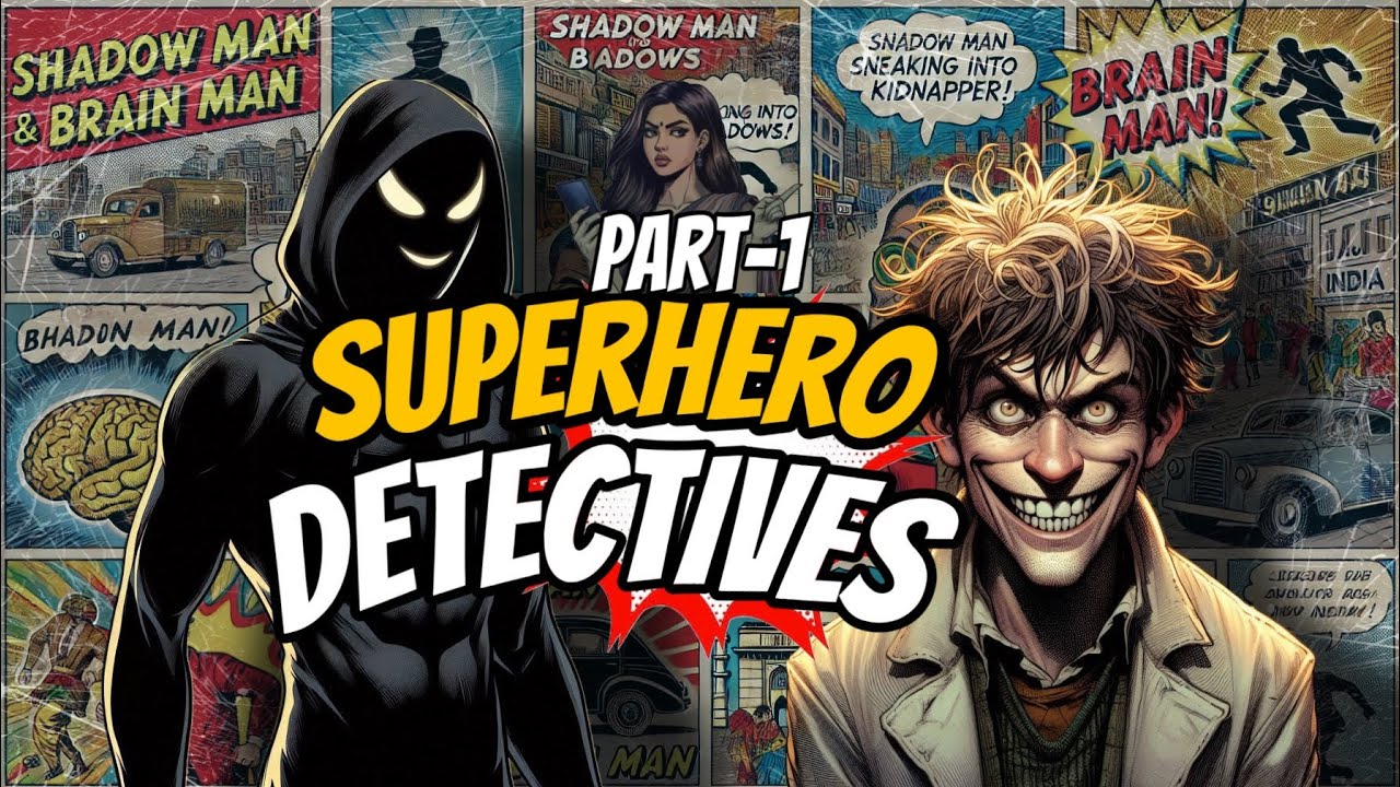 Detective story 🕵️‍♂️ PART 1-Shadow Man & Brain Man: Superhero Detectives! 