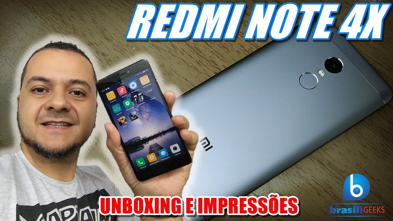 Redmi Note 4X - Smartphone barato e poderoso!Unboxing e Impressões em Português