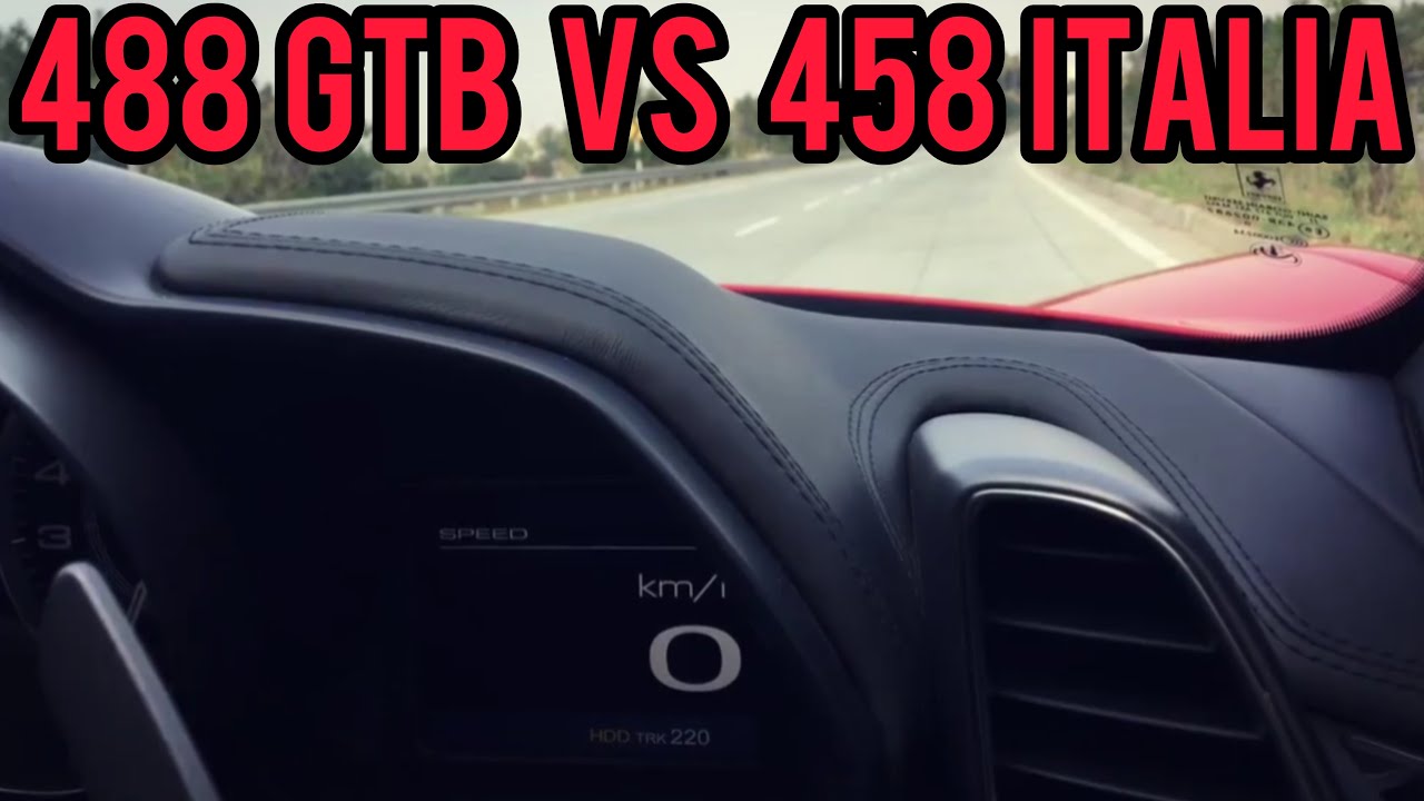 Ferrari 488 GTB VS Ferrari 458 ITALIA