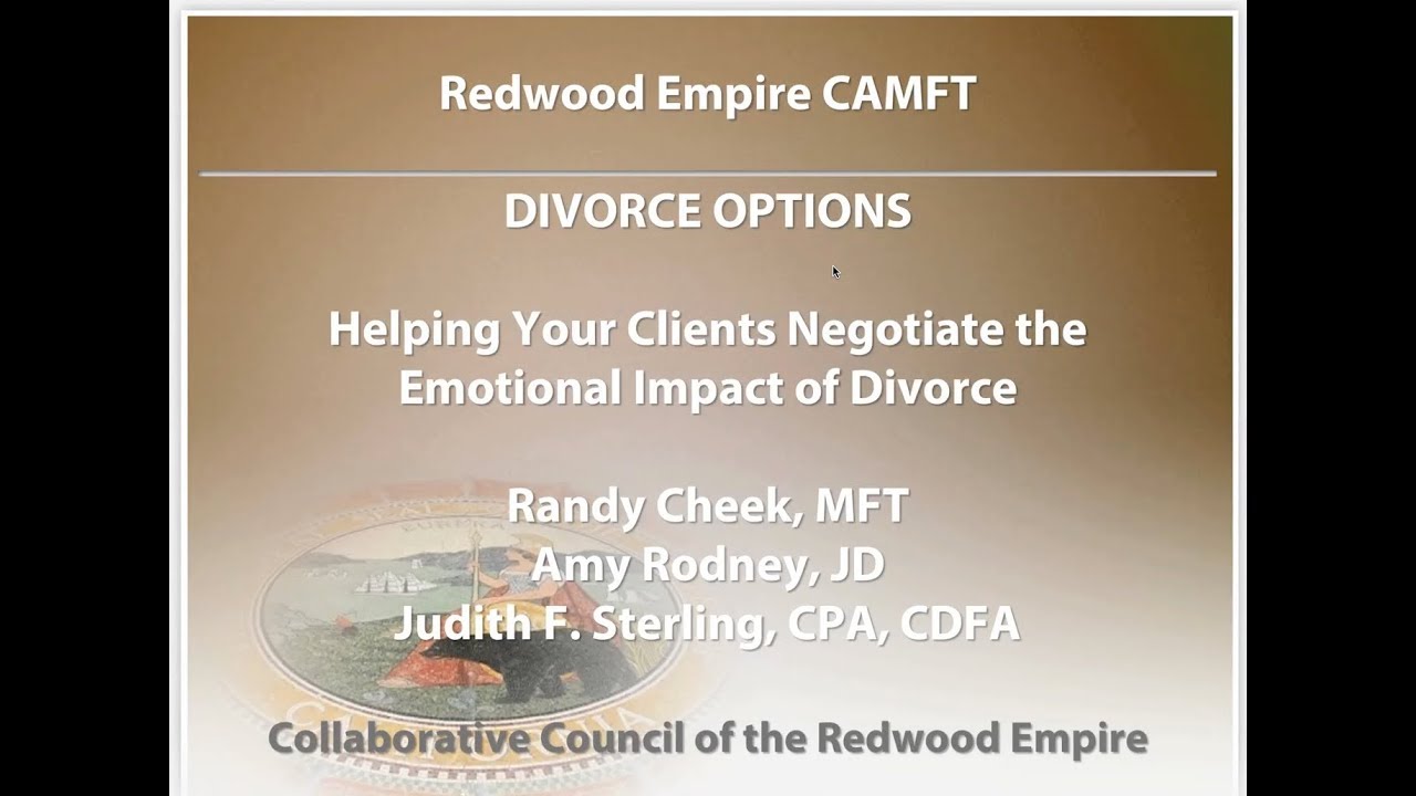 Divorce Options: Helping your Client Navigate the Emotional Impact of Divorce Part 1