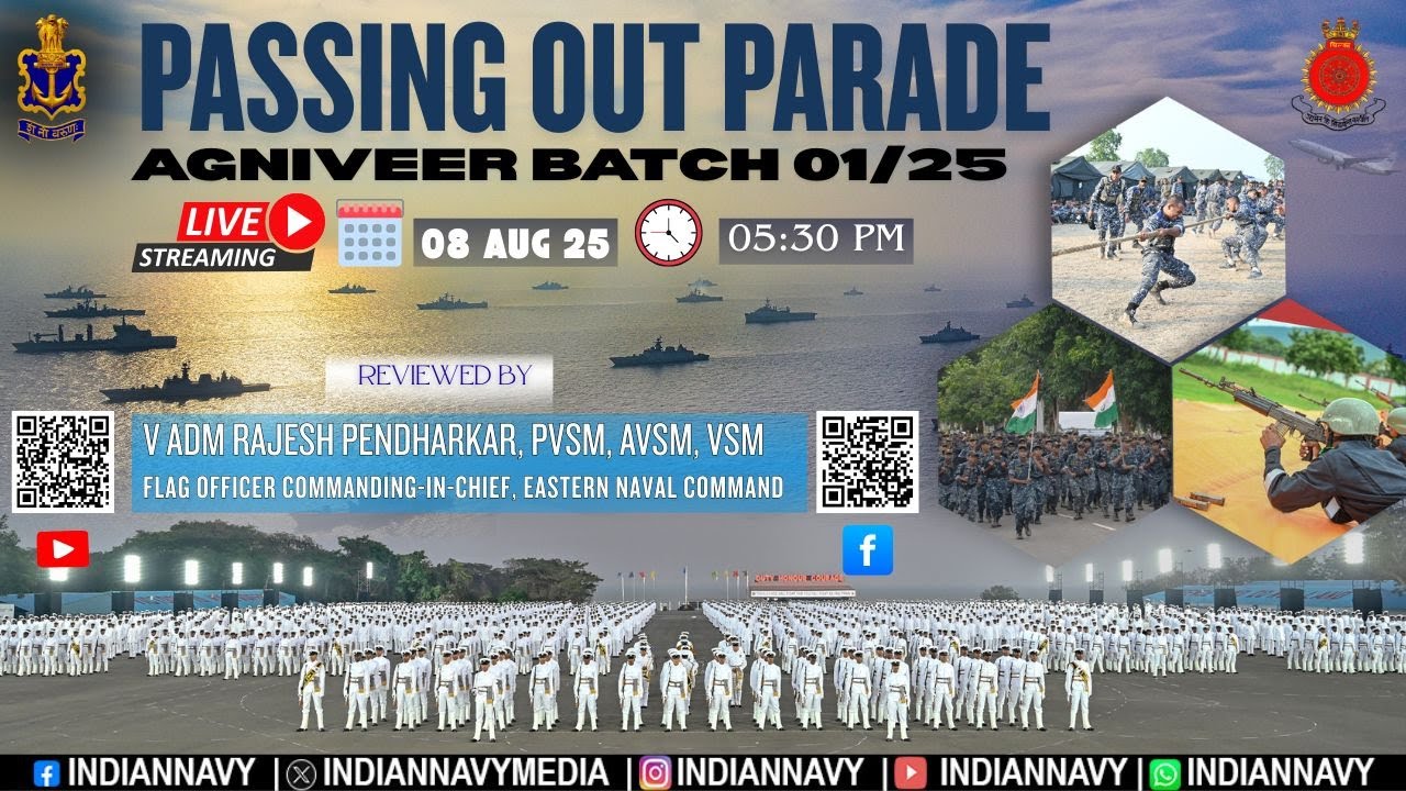 PASSING OUT PARADE- AGNIVEER BATCH 01/25  - INS CHILKA