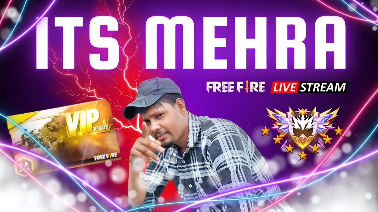 FREE FIRE LIVE 🔴 Rank Push | Pro Gameplay | Custom live | Its Mehra #garenafreefire
