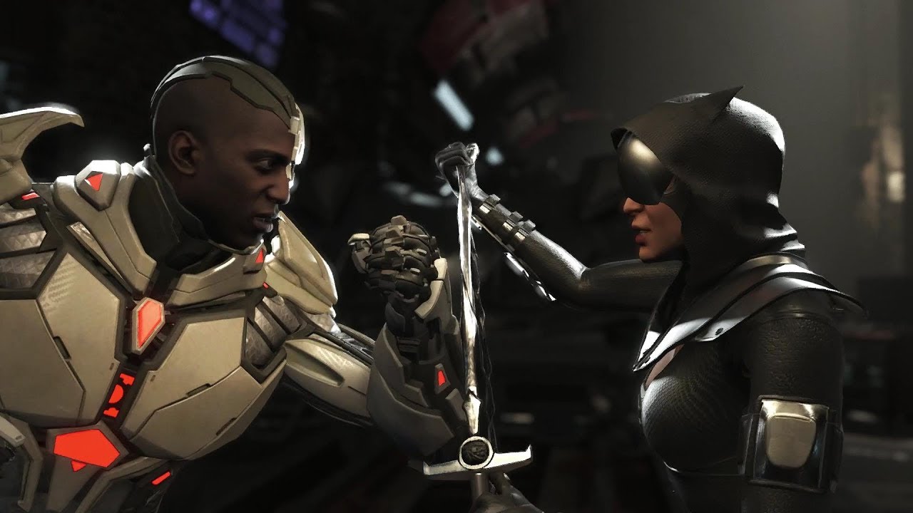 Injustice 2 : Cyborg Vs Catwoman - All Intro/Outros, Clash Dialogues, Super Moves