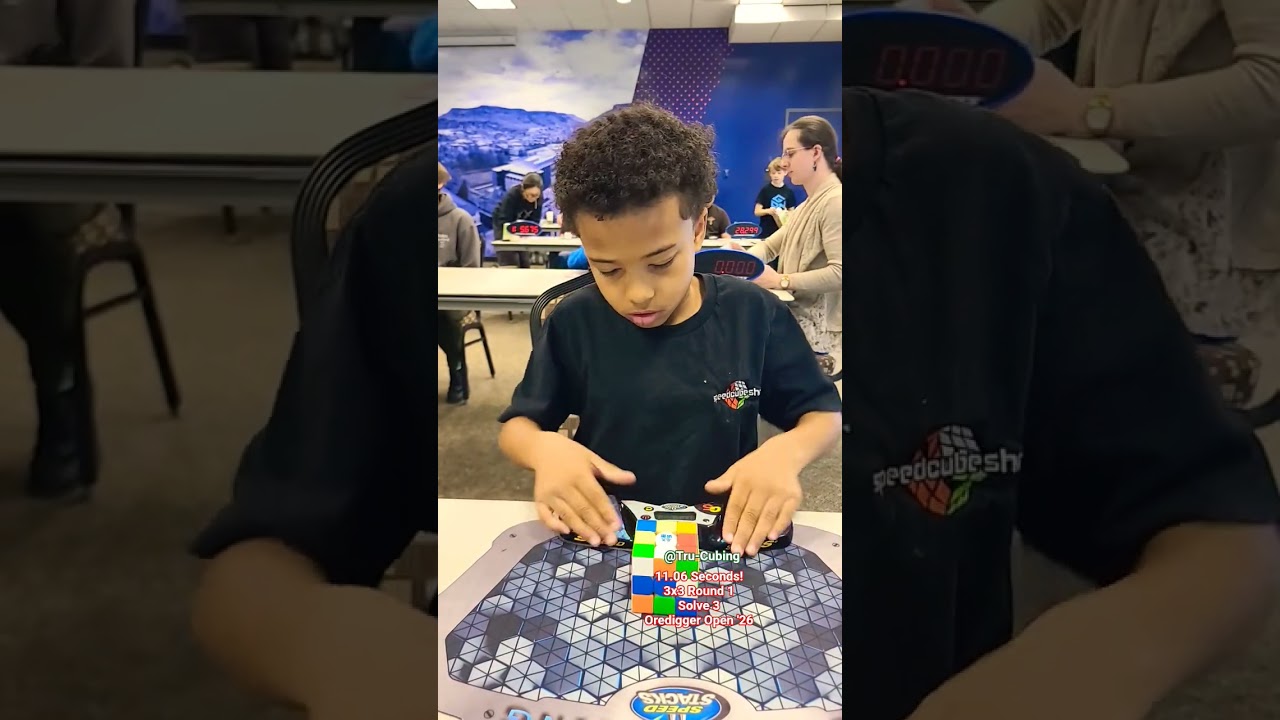 11.06 Seconds! 3x3 R1, S3 - OOC '26 #fyp #shorts #reels #speedcubeshop #trending #viral #share #fun