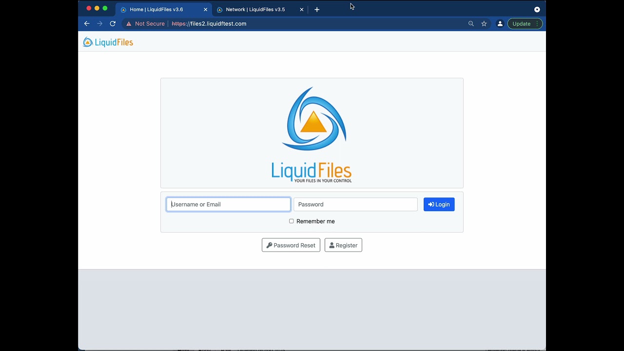 LiquidFiles v3.6 Update