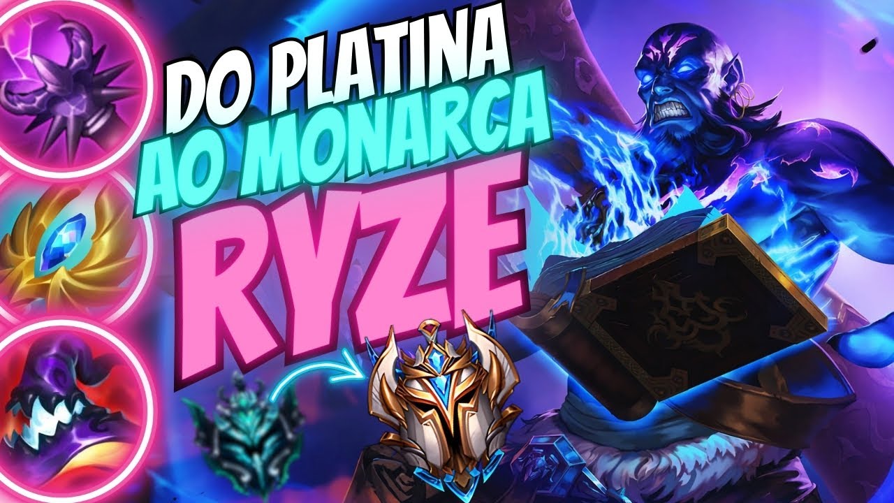 DO PLATINA AO MONARCA JOGANDO DE RYZE MID - COMO SUBIR DE ELO COM RYZER WILD RIFT