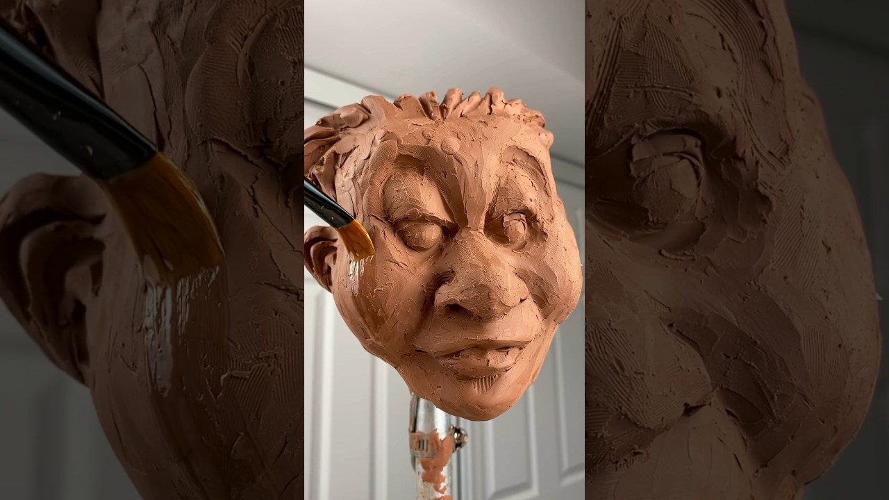 Sculpting character   #clay #clayart #sculpturing #claycrafts #figuresculpting #art