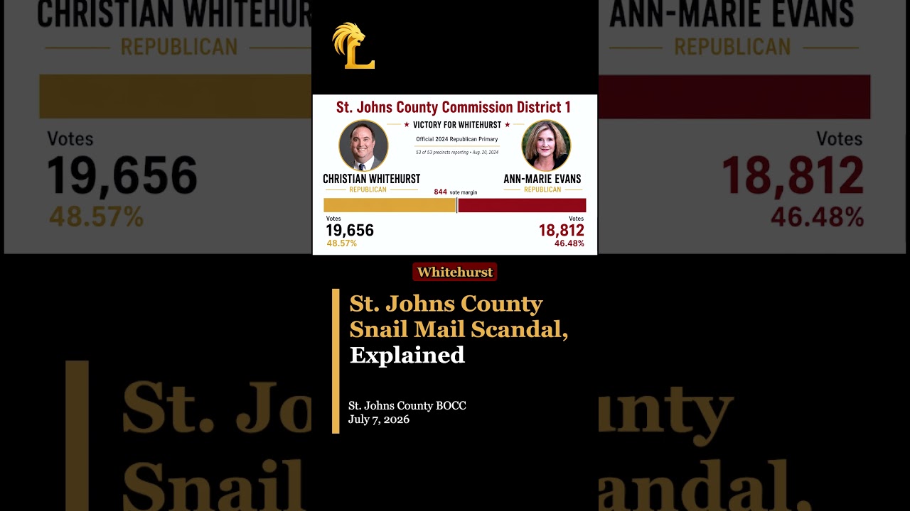 BREAKING: 2 St. Johns County Commissioners Accused of Voter Election Fraud 🤯 #stjohnscounty #florida