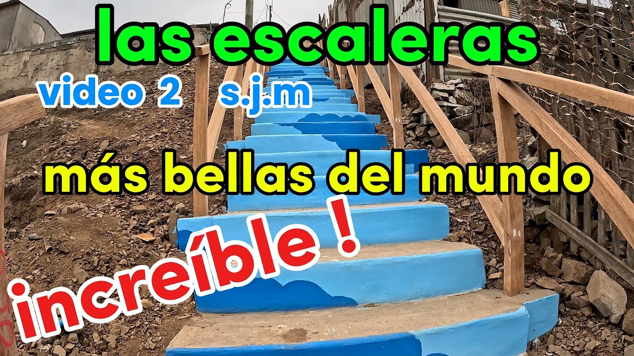 Como adornar las escaleras de los cerros lima peru