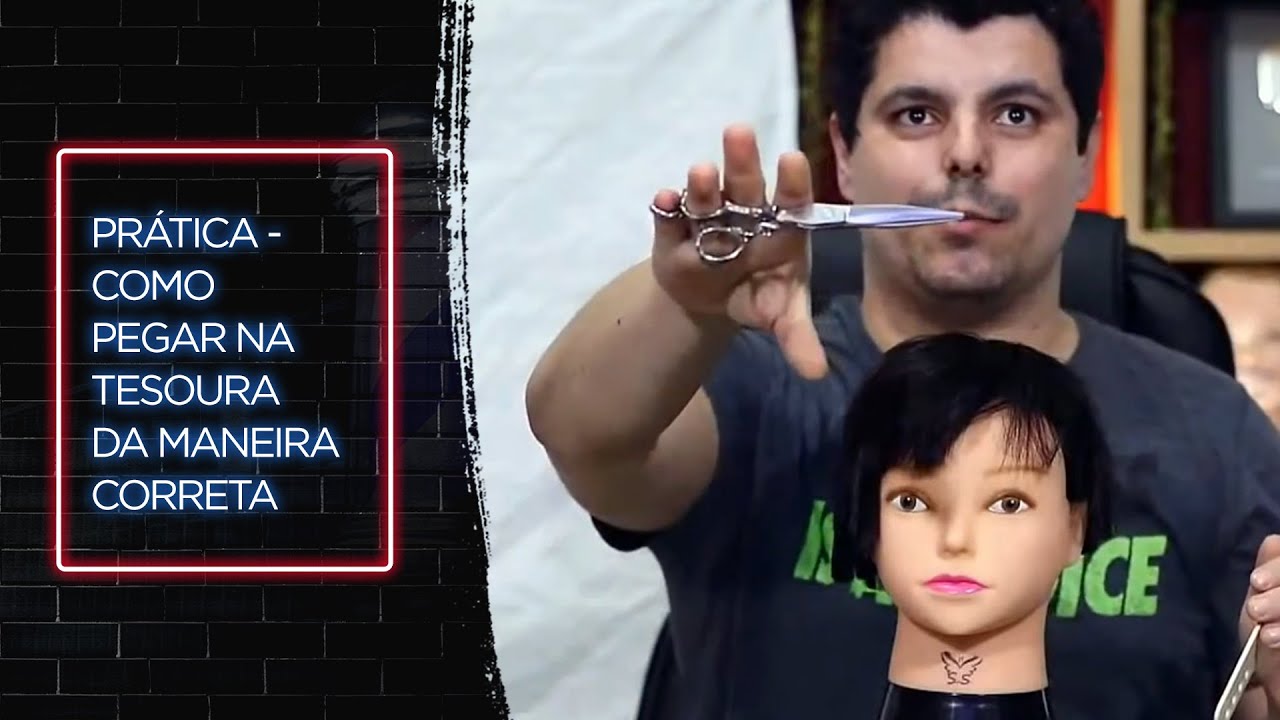 Prática   Como pegar na tesoura da maneira correta