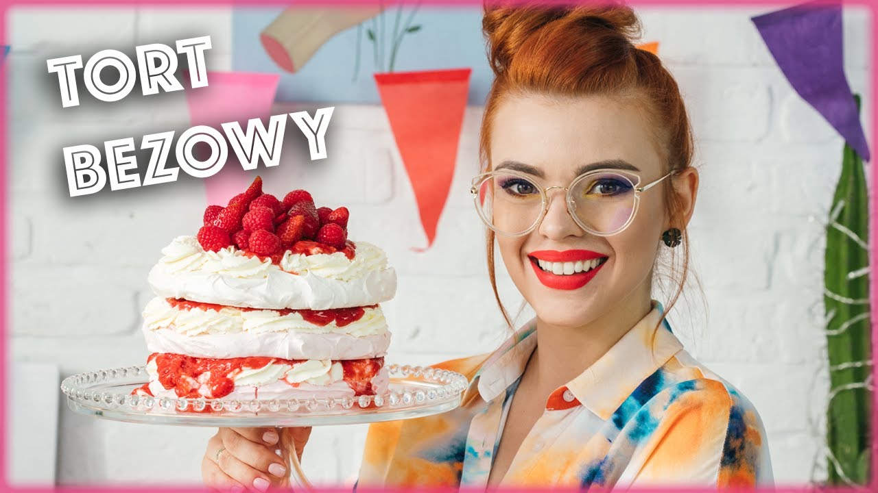 Zrobiłam TORT BEZOWY OMBRE! 🍓Przepis z Waszych głos&oacute;w!