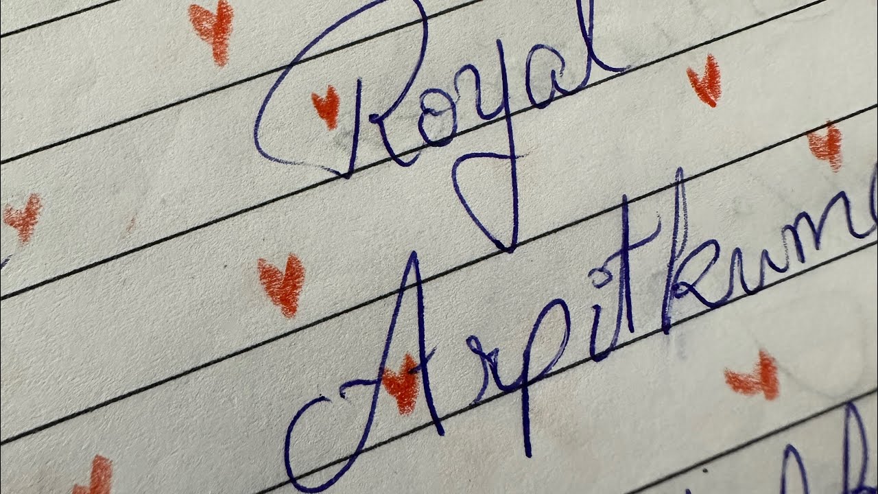 Calligraphy name writing hand written