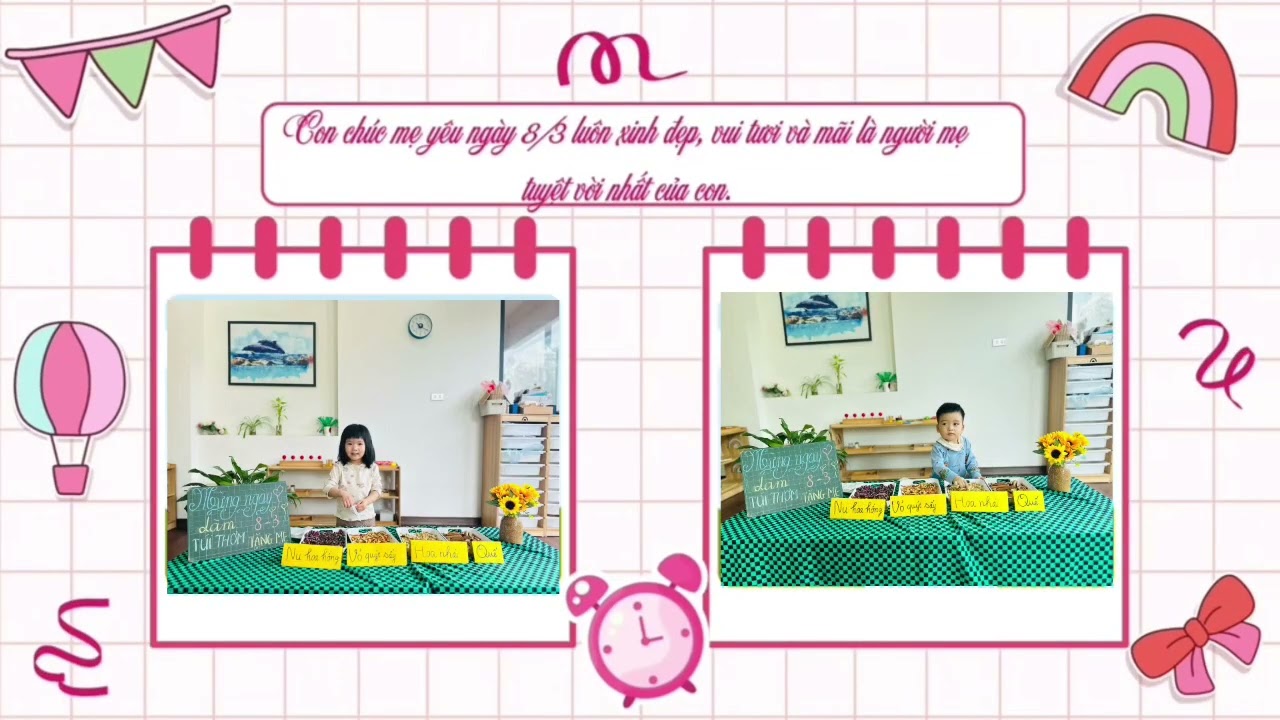 Món quà nhỏ của các bạn lớp 0-3 dành tặng mẹ yêu của mình