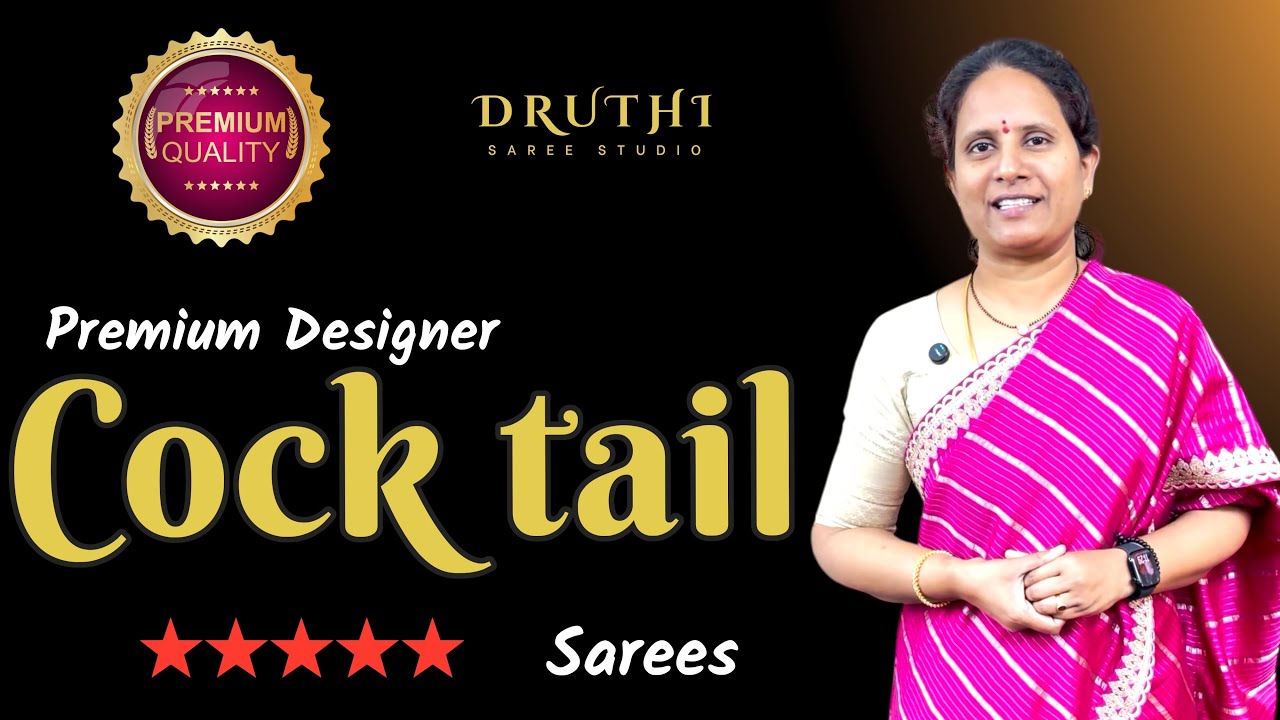 Designer Cocktail Sarees | Stunning Evening Wear @ Druthi Sarees Nagole Hyderabad