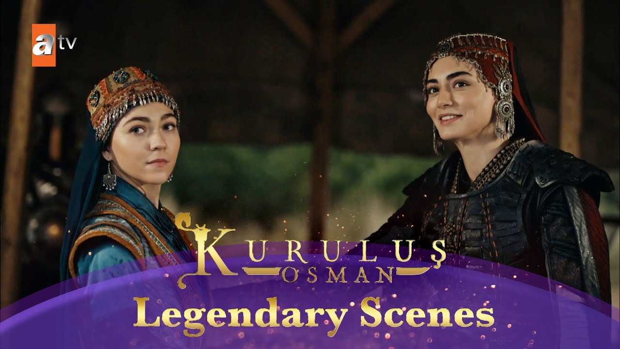Kurulus Osman Urdu | Legendary Scenes - 265 | Alcicek aur Aktemur ke rishte ki baat!