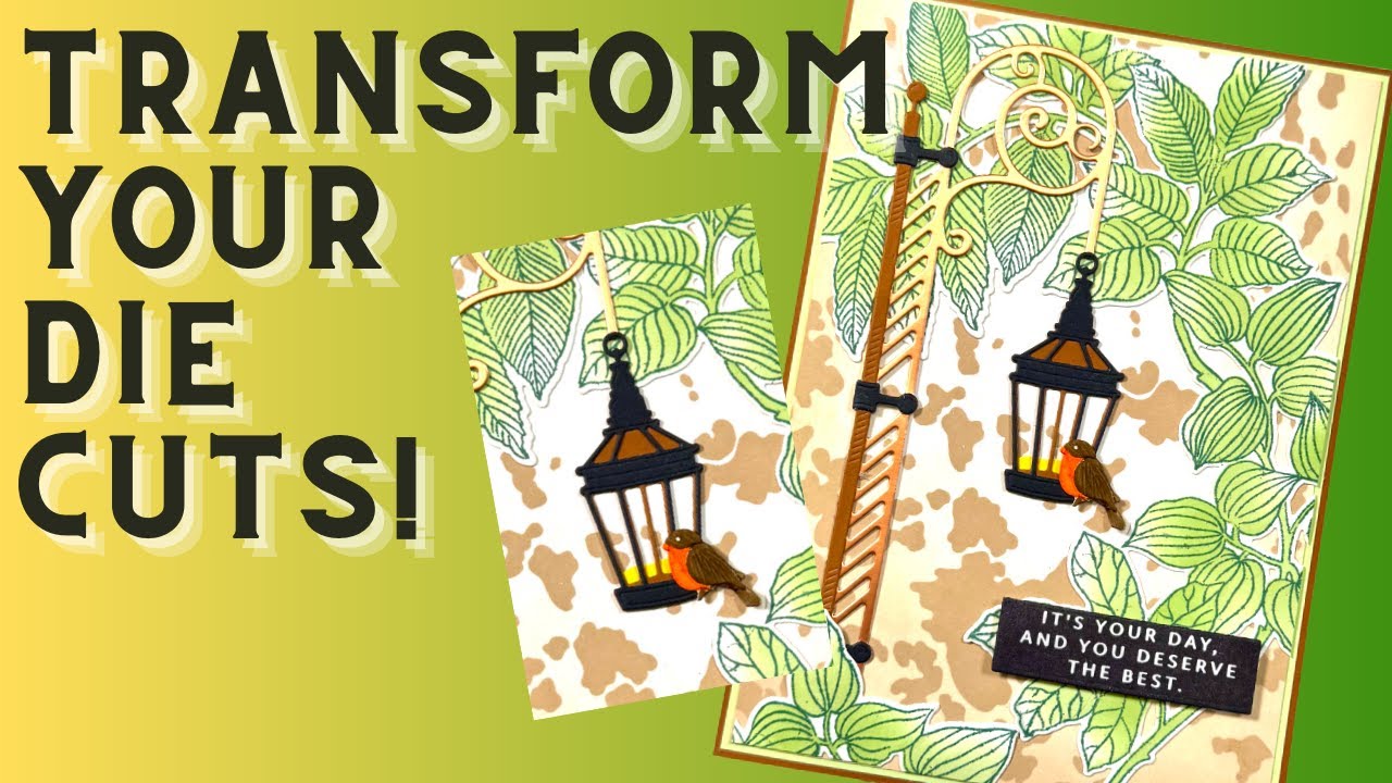 TRANSFORM Your Die Sets / Create a BIRD HOUSE Scene Card from The Altenew Street Lamps Die Set