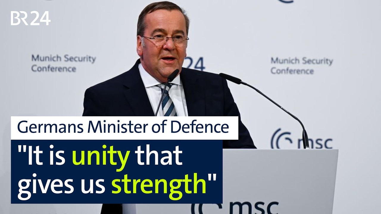 Pistorius warns the US against pursuing a policy of going it alone | MSC 2026 | BR24