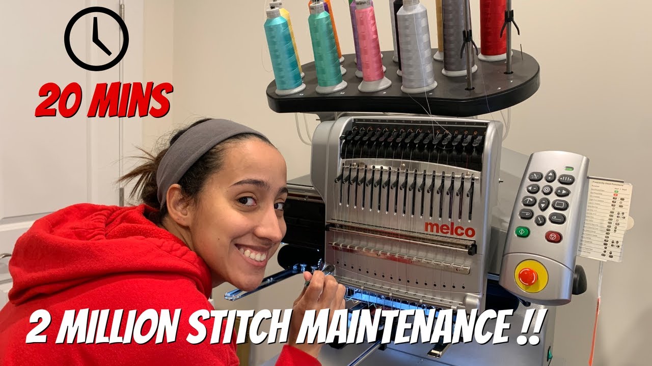 2 MILLION STITCH MAINTENANCE ON MY MELCO EMT 16X EMBROIDERY MACHINE! A LOT EASIER THAN I THOUGHT!