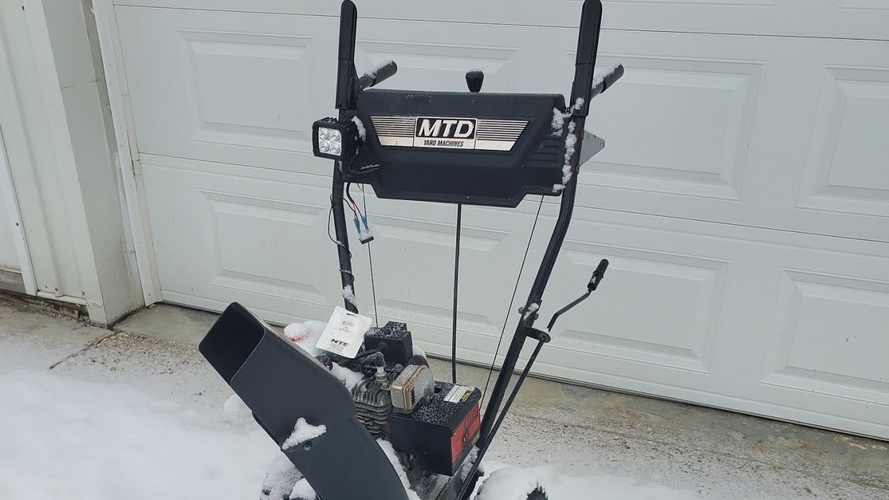 Upgrade lighting for snowblower for cheap!