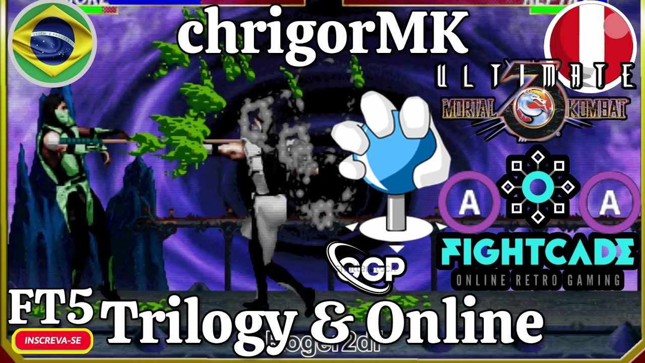 Ultimate Mortal Kombat 3✅RANK((A))chrigorMK🆚Trilogy & Online((A))-FT5-🥋Fightcade2 ONLINE🥊PARTE 1/2💥🔴