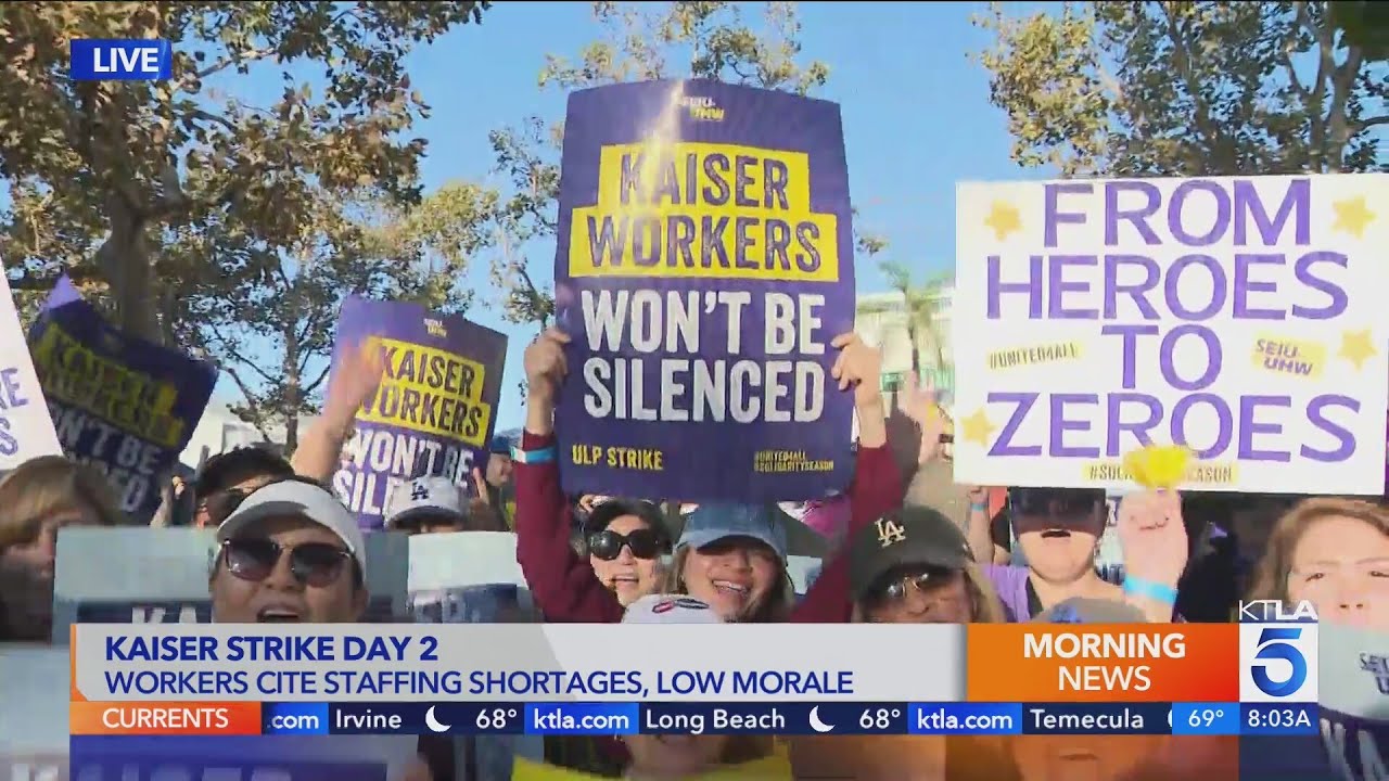Kaiser Permanente workers go on strike in largest health care walkout in U.S. history